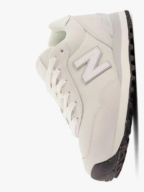 New Balance Women's Off-White Mesh & Suede Sneaker